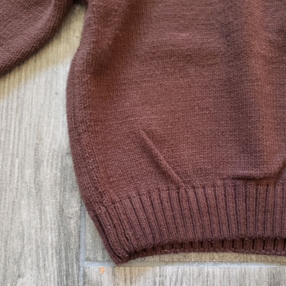 Gymboree EUC boys 2T brown fair isle half zip sweater - Picture 5 of 8
